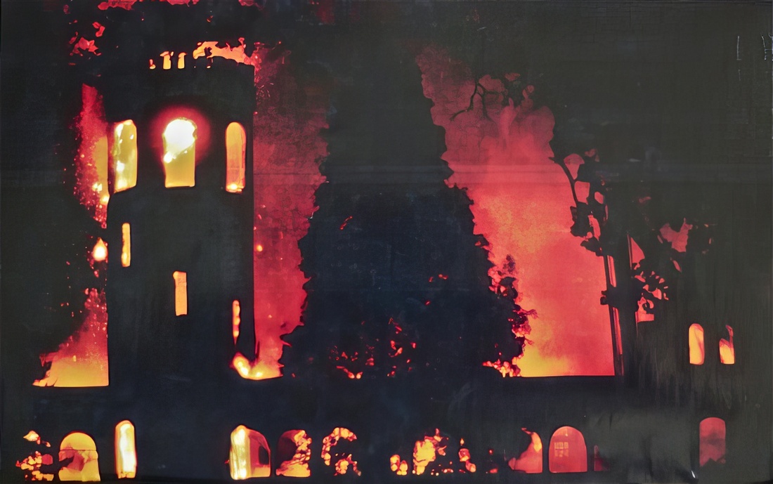 Hundred Oaks Castle Fire - Winchester TN